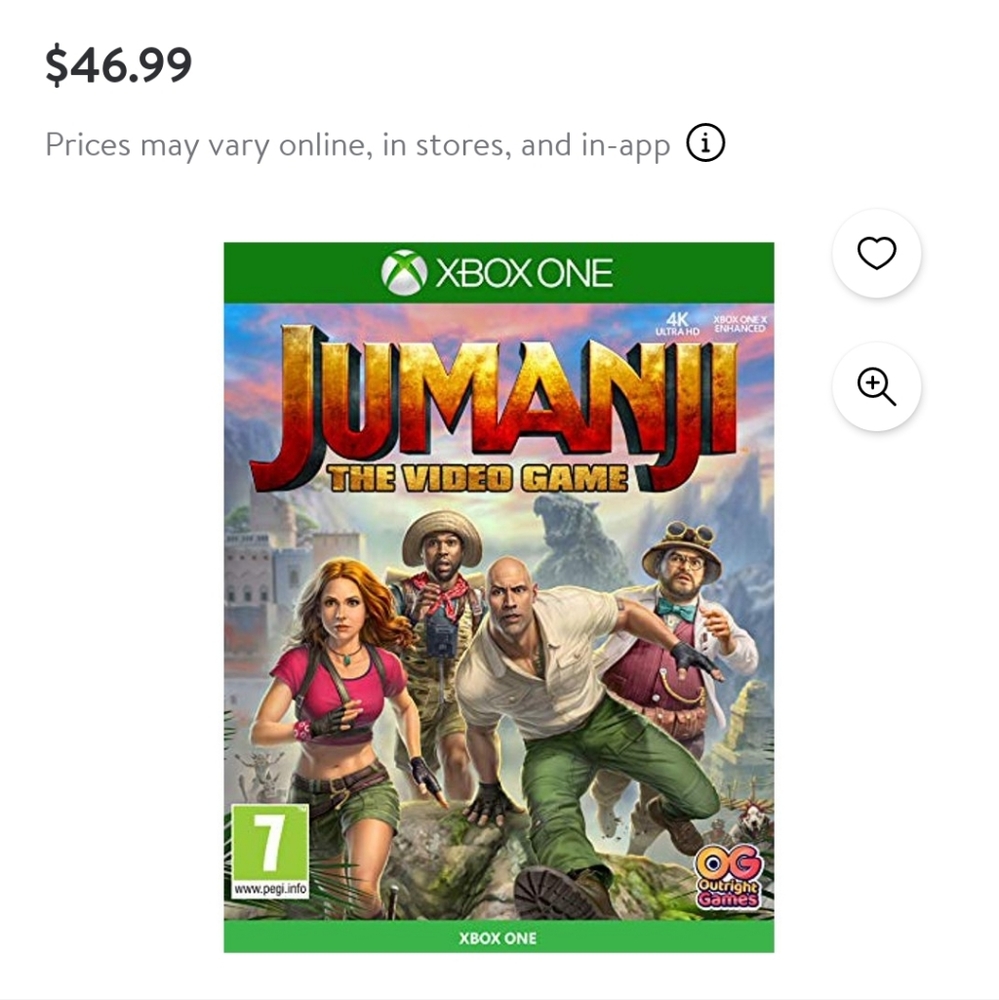 Xbox One Jumanji game